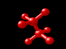dynamic 3d graph of ethane molecule