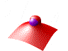 dynamic 3d graph of surface eating sphere