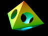 pierced 3d octahedron